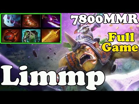 Dota 2 - Limmp 7800 MMR Plays Alchemist - FULL GAME - Ranked Match Gameplay