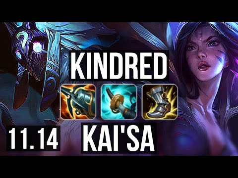 KINDRED & Sett vs KAI'SA & Alistar (ADC) | Legendary, 800+ games, 19/4/9 | KR Grandmaster | v11.14