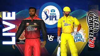 𝗿𝗰𝗯 𝘃𝘀 𝗰𝘀𝗸 - Royal Challengers Bangalore vs Chennai Super Kings Live IPL Prediction Real Cricket 20