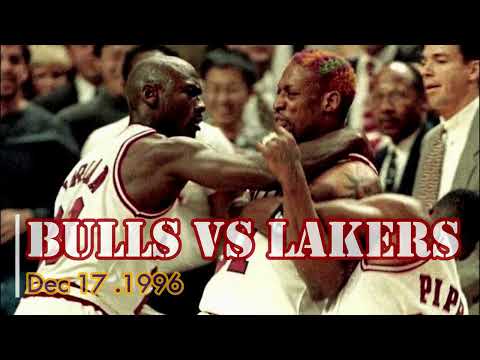 Amazing Chicago Bulls Comeback vs The L.A. Lakers  -Dec17, 1996