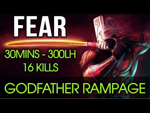 Dota 2 Fear Juggernaut - Godfather Rampage with 16 Kills