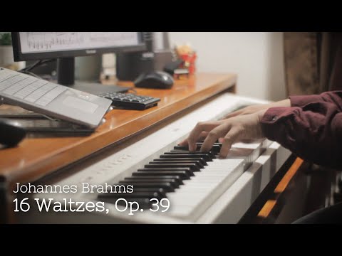 Johannes Brahms: 16 Waltzes, Op. 39, No. 1 - 4 (Piano Solo)