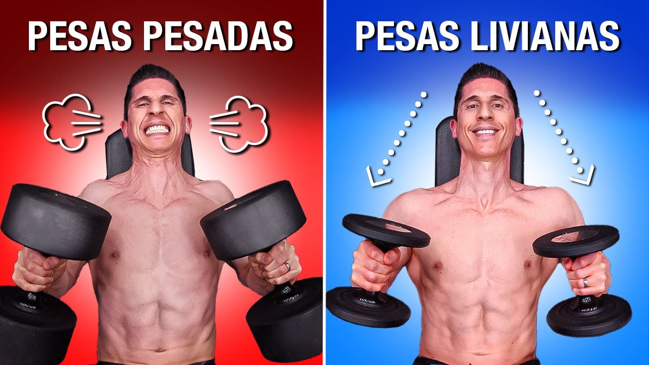 Pesos Pesados VS Ligeros para Desarrollo Muscular (CUÁL ES MEJOR)