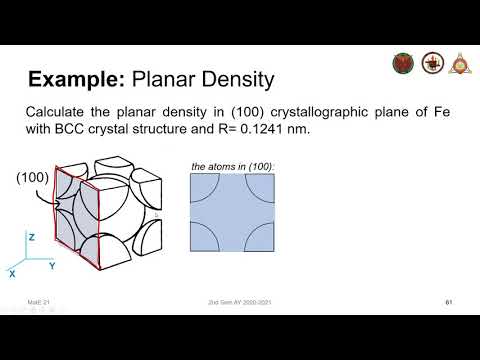 Linear and Planar Density