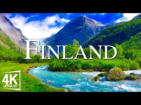 Finland 4k - Scenic Relaxation Film With Calming Music ( Video 4K Ultra HD )
