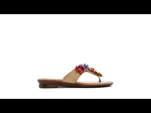 Italian Shoemakers Giggie Floral Thong Sandal