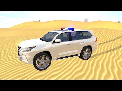 NEWS OFF ROAD LX 570 GAME. WHITE POLICE LX 570. BY SUPERHERO CAR STUNTS RACING!
