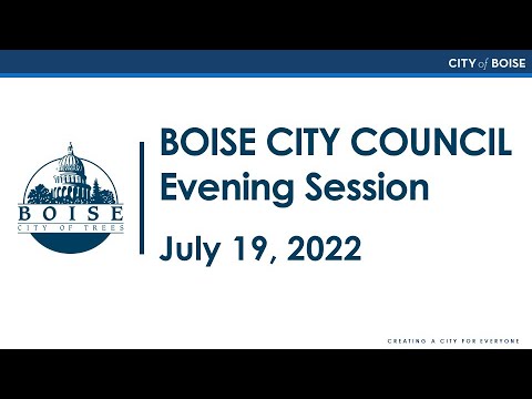 Boise City Council - Evening Session