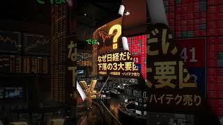 8.24📊 2銘柄で563円下げた ―― でも日経の下げは488円でした #経済の眼 #bitcoin #日本経済新聞社 #新nisa