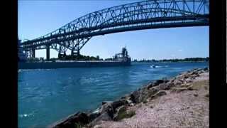 preview picture of video 'FREIGHTER WATCHING PORT HURON MICHIGAN July 10, 2012'