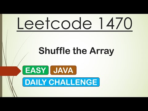 Leetcode 1470 Shuffle The Array Java