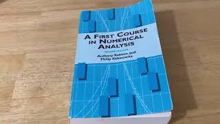 Numerical Analysis Book for Self Study