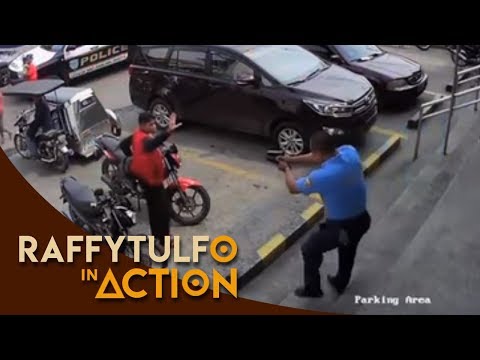 ENKWENTRO SA MERCURY NG MGA PULIS AT RIDING IN TANDEM KASAMA ANG ISANG SEKYU