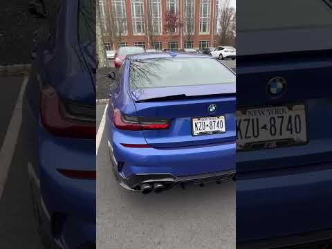 BMW g20 330i. AWE track exhaust cold start.