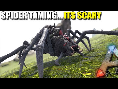 TAMING A SPIDER... ITS SCARY ! | ARK SURVIVAL EVOLVED EP21