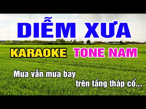 Diễm Xưa Karaoke Tone Nam Nhạc Sống gia huy beat