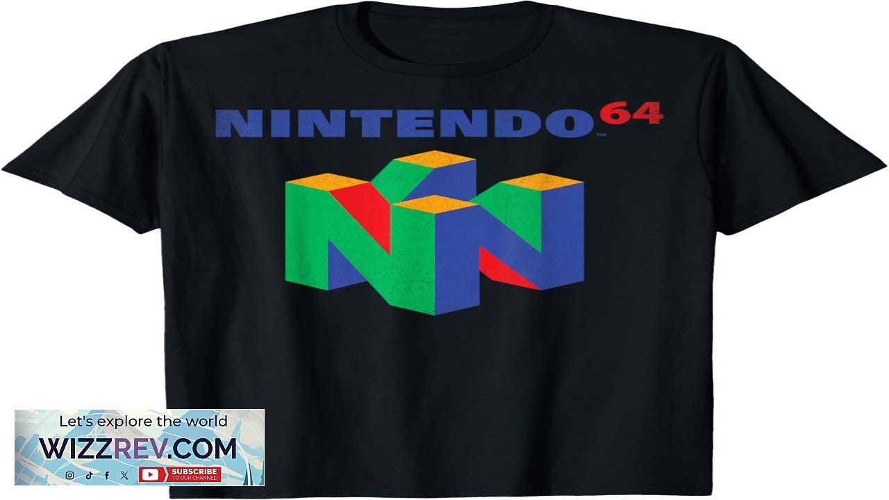 Nintendo 64 Classic Logo Retro Vintage Graphic T-Shirt T-Shirt Review
