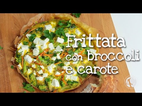 Frittata con broccoli e carote - Dieta mediterranea- Alessandro Conte