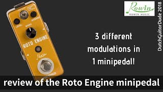 Video thumbnail for Review of the roto engine from Rowin Music by DutchGuitarDude