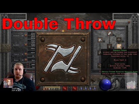 D2R Skills & Abilities - Double Throw (Barbarian Combat Skills)
