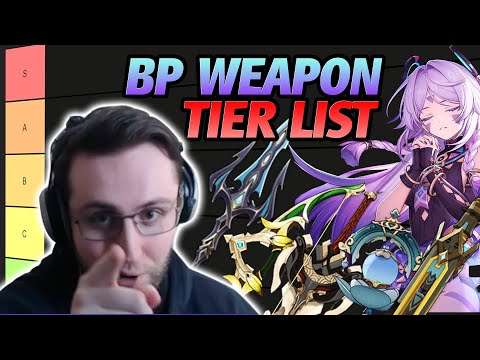 Updated Battle Pass Weapons Tier List