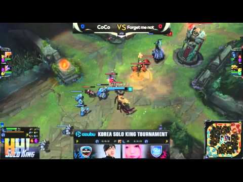 5 CoCo vs Forget me not - Game 1 - "The Solo King" Korean 1vs1 Tournament