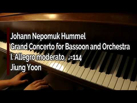 Piano Part- Hummel, Grand Concerto for Bassoon and Orchestra, I. Allegro moderato, ♩=114