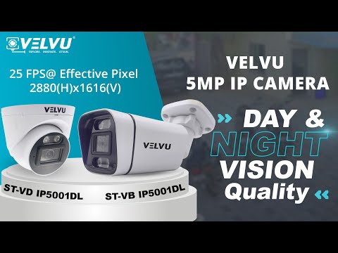 Velvu 5MP IP Camera IP5001DL Day and Night Vision Quality #cctvcamera #cameraquality #ipcamera #cctv