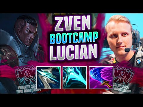 ZVEN TRIES SOME LUCIAN in WORLDS BOOTCAMP EUW! - C9 Zven Plays Lucian ADC vs Draven! |