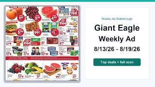 Giant Eagle Weekly Ad (8/13/26 - 8/19/26) Top Deals
