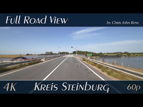 Kreis Steinburg, Germany: Blomesche Wildnis, Borsfleth, Wewelsfleth - Bundesstraße, B431 - 4K UHD