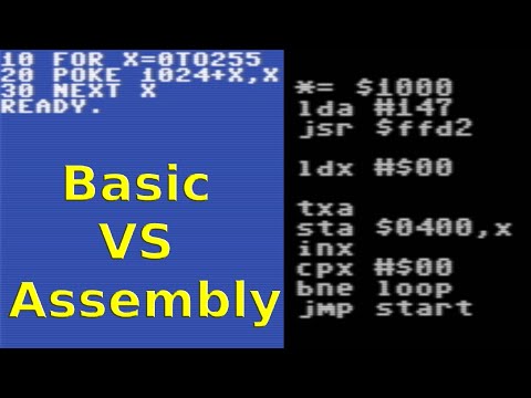 Basic VS Assembly Language - Speed Comparison