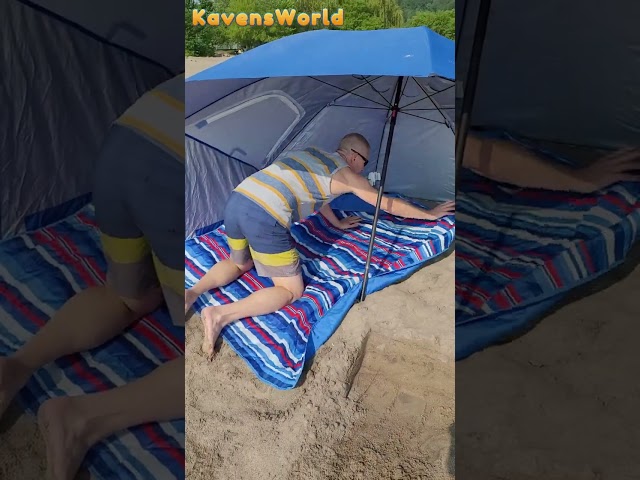 Vídeo relacionado con Sport-Brella Premiere UPF 50+ Umbrella Shelter for Sun and Rain Protection (8-Foot), Aqua