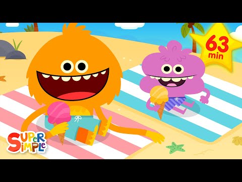 Let's Go To The Beach + More | Kids Songs | Super Simple Songs