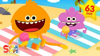 Lets Go To The Beach + More  Kids Songs  Super Sim