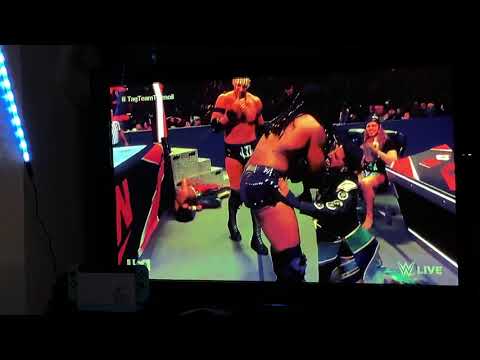 Raw: T Bar and Mace Attack The New Day, Mansoor and Mustafa Ali