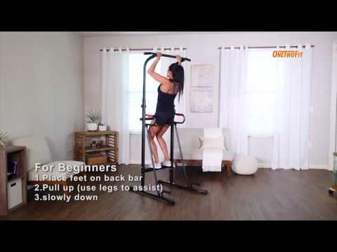 Power Tower for Beginners Standing Pull Up Bar OT130 | ONETWOFIT