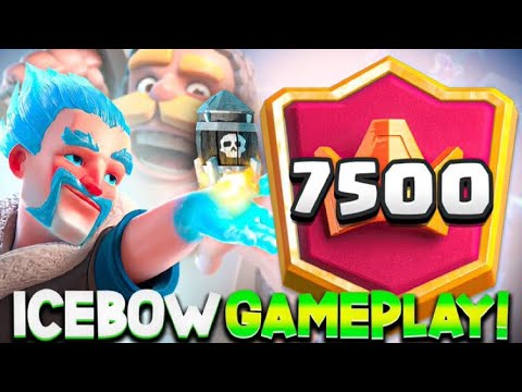 7500+ TOP LADDER W/ ICEBOW! 🌎🔝 -Clash Royale