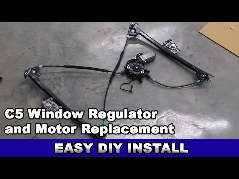 How to replace a C5 Corvette window regulator and motor