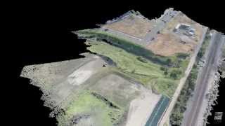 preview picture of video 'Pix4D Low-Res 3D Map from 3DR IRIS+ & GoPro Hero3+ - Refugio Creek'