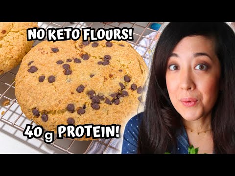Try These Giant Eggless High-Protein Low Carb Soft Cookies!
