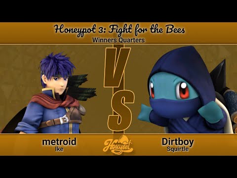 Honeypot 3 - Top 24 - Winners Quarters - Dirtboy (Squirtle) VS Metroid (Ike)
