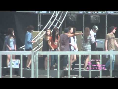 [Fancam] 100829 SNSD - Rehearsal@Incheon Korean Music Wave