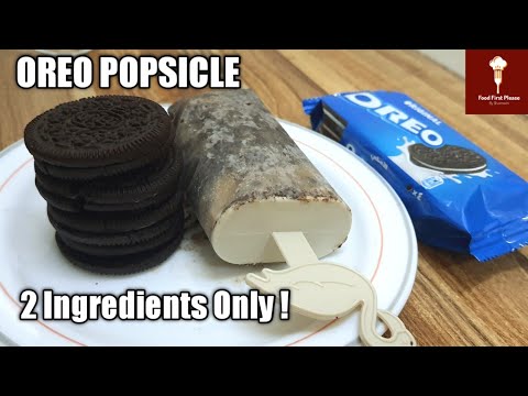 Easy Oreo Popsicles | 2 Ingredients Only Recipe | Ice Cream without Mould | Oreo Biscuit Ice Cream
