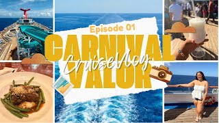 CARNIVAL VALOR CRUISE 🚢 DAY 1 | Explore ship + Good Eats + Party