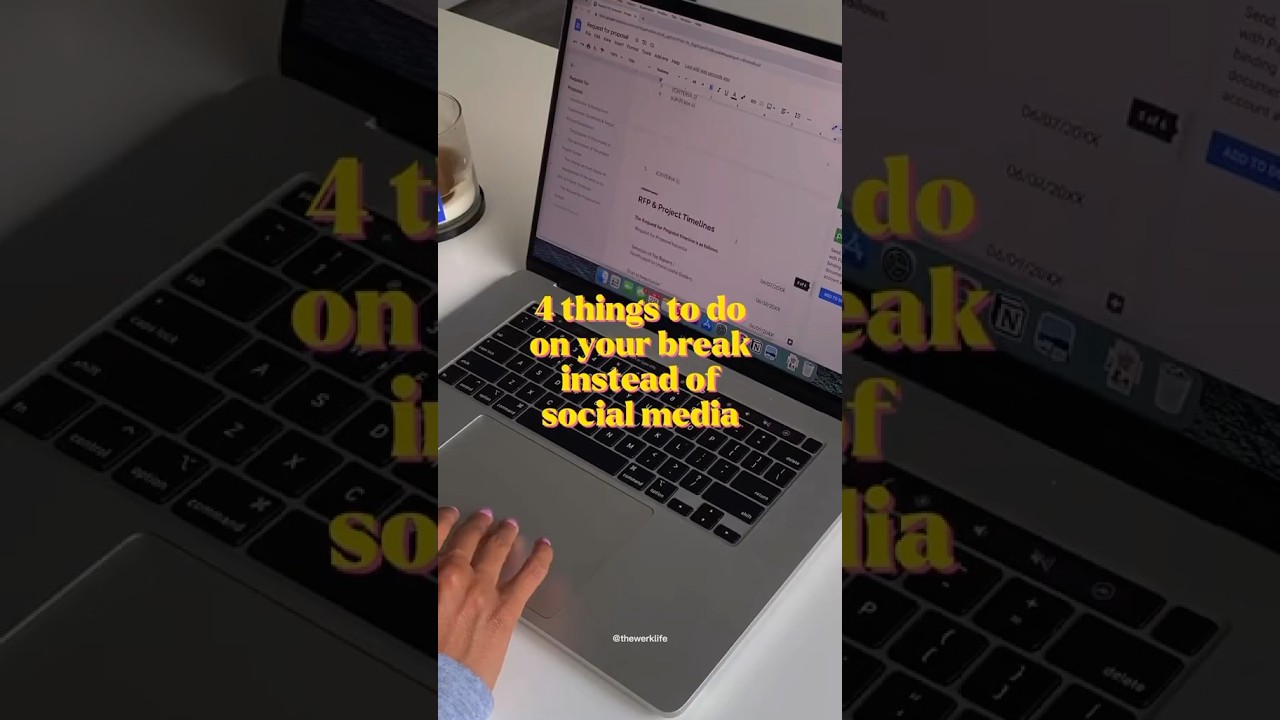 4 things to do on your break - besides doom scroll. | #shorts