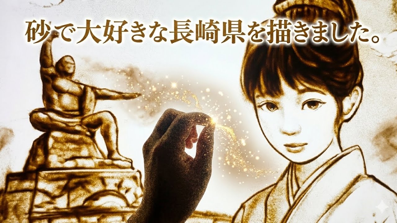 サンドアートの一枚絵です。