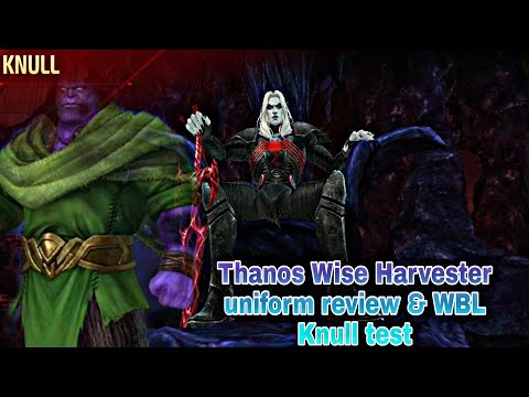 Thanos Wise Harvester Uniform Review & WBL Knull Test - Marvel Future Fight