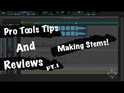 How To Make Stems Easy In PROTOOLS !