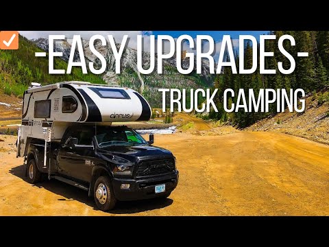 Easy Organization and Upgrades in a Truck Camper